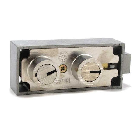 Bulls Eye Safe Deposit Locks 1/2 Fixed Renter, Fixed SM75 Guard Stack, Nickel B5700-NI